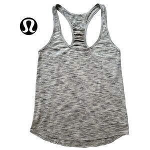 Lululemon Marbled Grey Racerback Sport Athletic Workout Tank Size M?